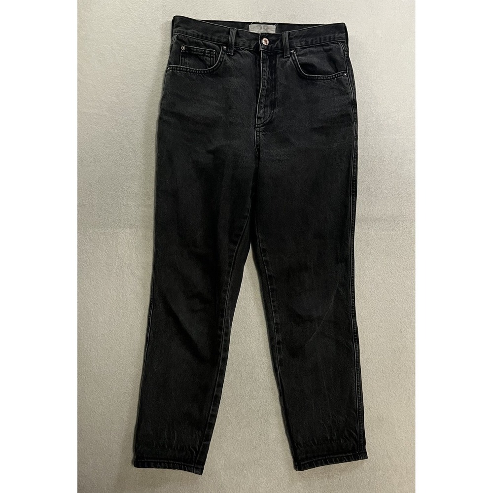 We The Free Jeans Women's Size 28 Black Denim High Ride Straight Leg